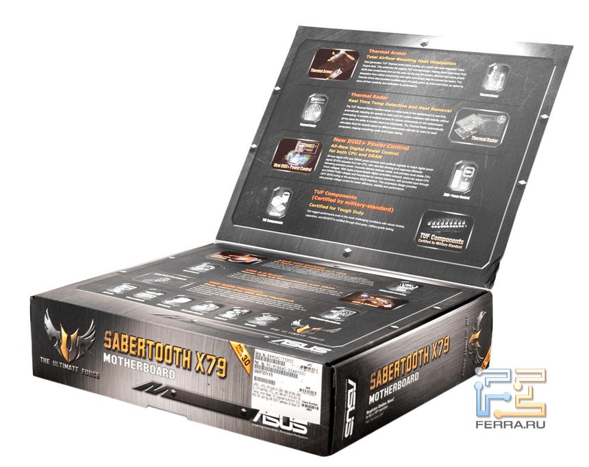 Лицевая сторона упаковки ASUS Sabertooth X79