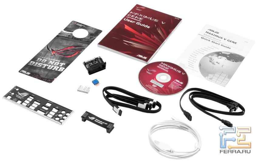 Комплект поставки ASUS Maximus V Gene