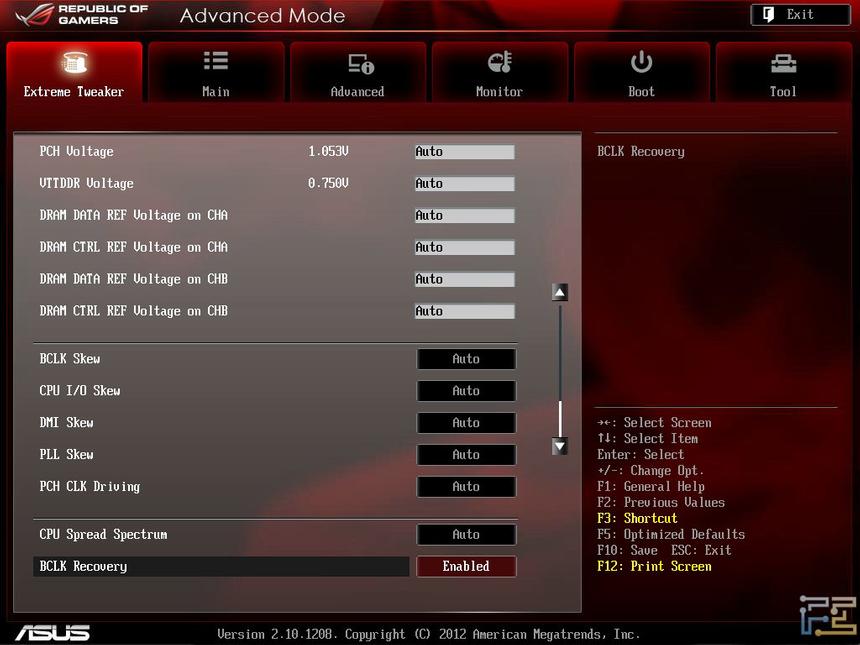ASUS Maximus V Gene UEFI, меню Extreme Tweaker
