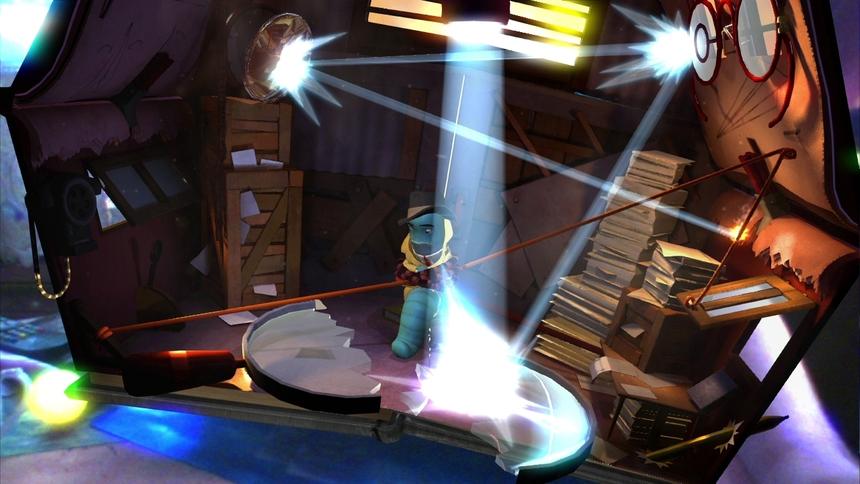 Здесь надо пережечь веревки наклоном книги. Забавно