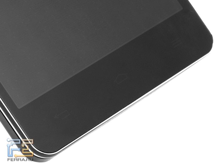 Сенсорные клавиши под экраном LG Optimus G
