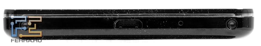 Нижняя грань LG Optimus G