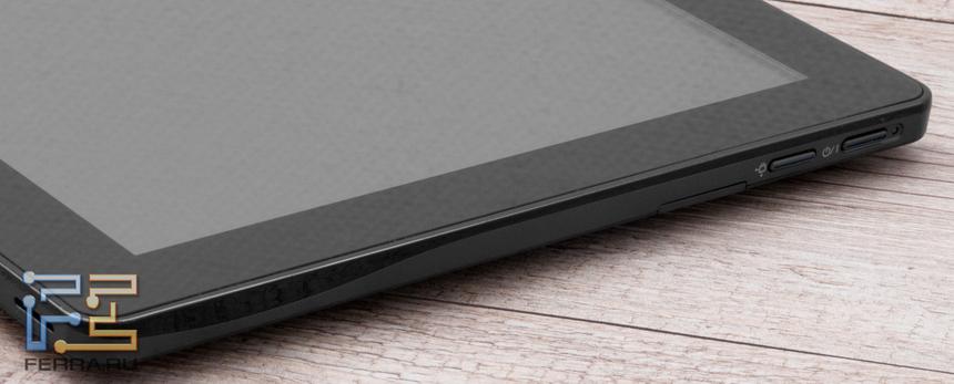 Правая грань Samsung Slate PC