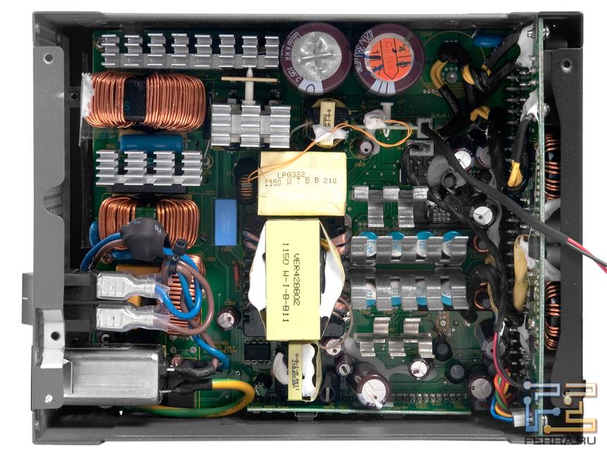 Внутренности блоков SS-860XP и SS-1000XP, вид сверху