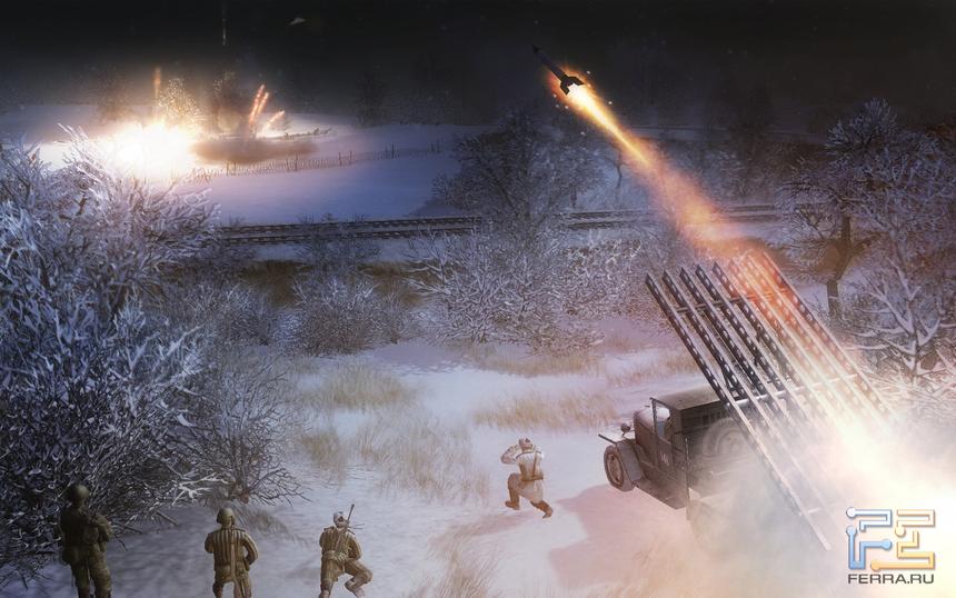 Ракетная артиллерия «Катюша», чтобы понимали, по разрушительности служит аналогом «Мамонта» из серии Red Alert