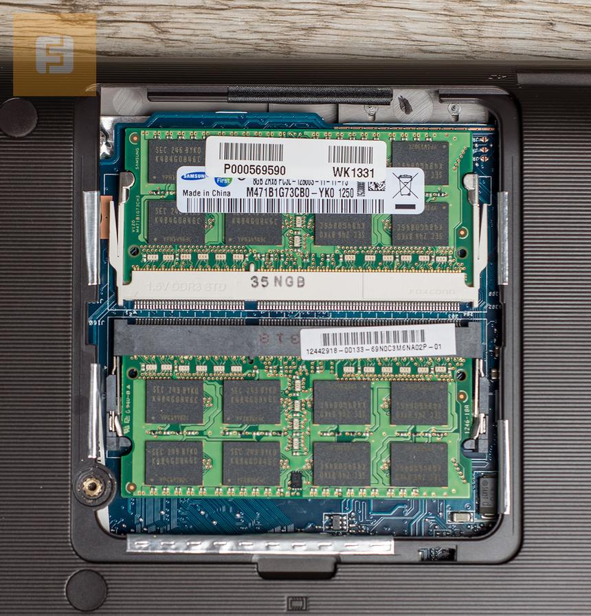 Быстрый апгрейд в Toshiba Satellite P50-A-K9M возможен только в отношении ОЗУ