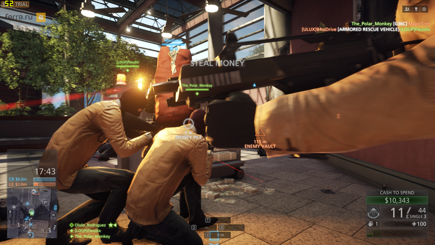 Бандиты оккупировали сейф с деньгами