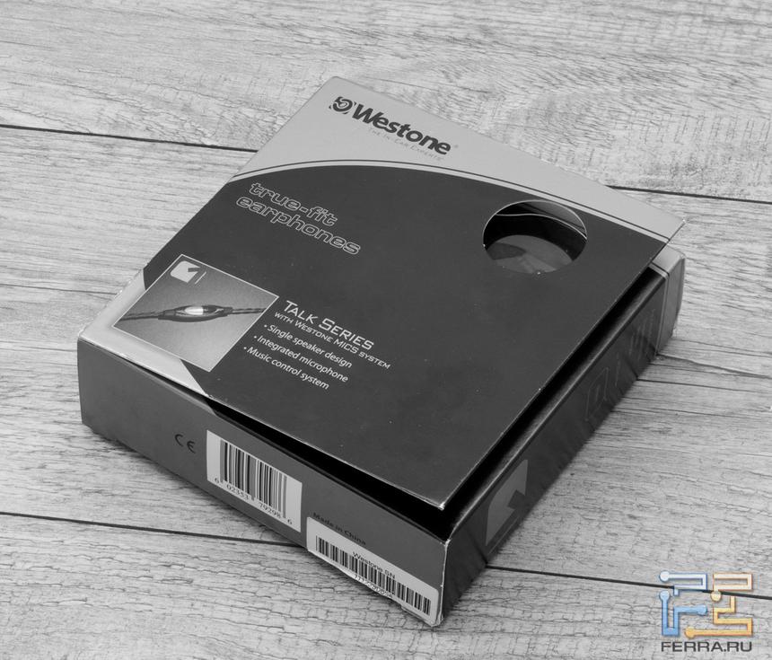 Так выглядит упаковка Westone TS1