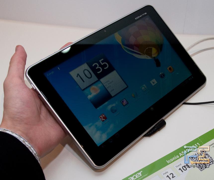 Общий вид Acer Iconia Tab A500/A511