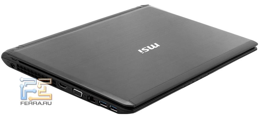 Вид сверху на MSI X460 DX