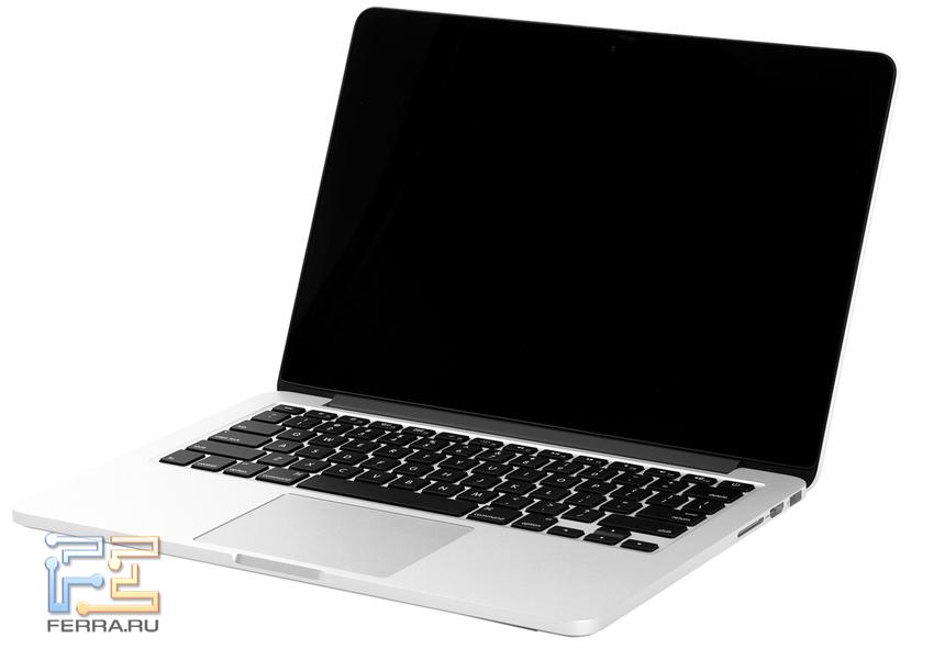 MacBook Pro 13 Retina в открытом состоянии