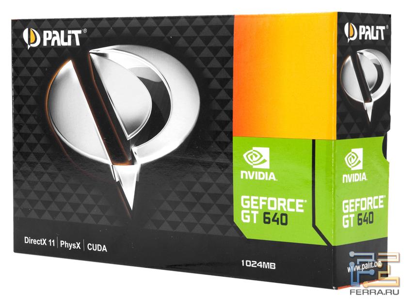 Упаковка видеокарты Palit GT 640