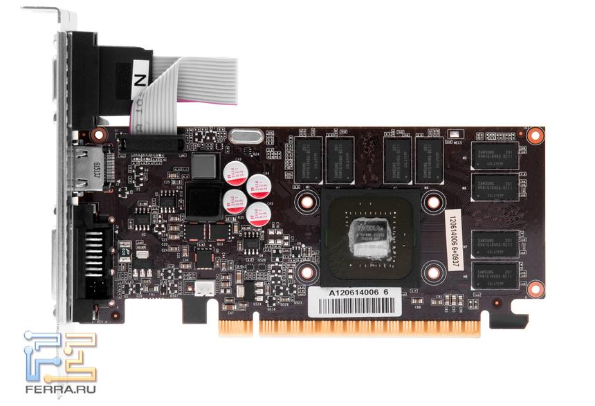 Видеокарта Palit GTX 640 с демонтированной системой охлаждения