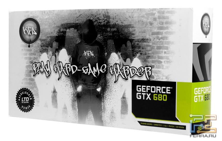 Упаковка видеокарты KFA2 GTX 680 LTD OC