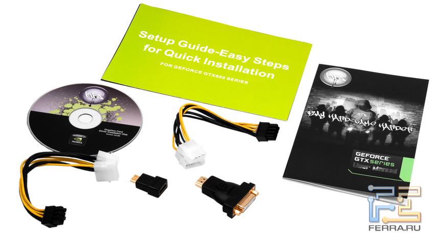 Комплектация видеокарты KFA2 GTX 680 LTD OC