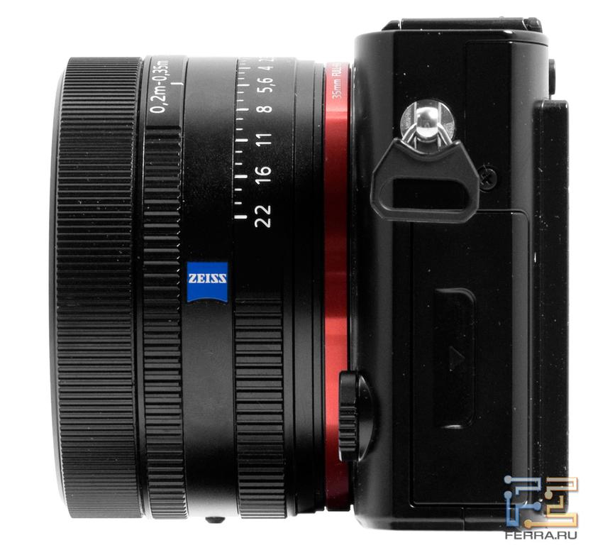 Левая боковая грань корпуса Sony Cyber-shot RX1