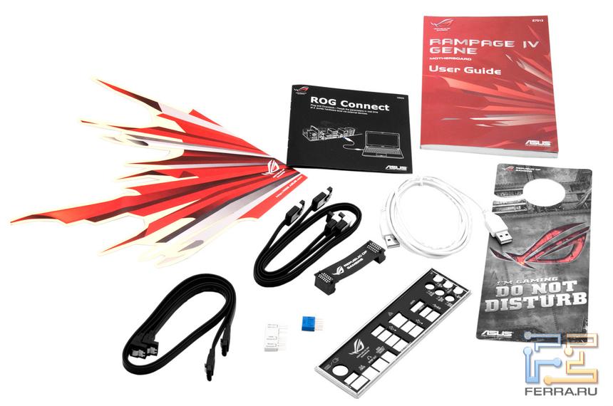 Комплект поставки ASUS Rampage IV Gene