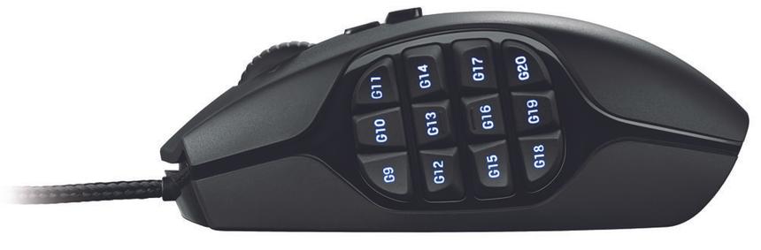 Боковая панель с клавишами на Logitech G600 MMO Gaming Mouse
