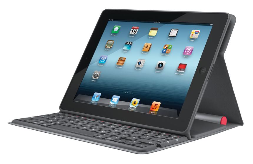 Logitech Solar Keyboard Folio вместе с iPad