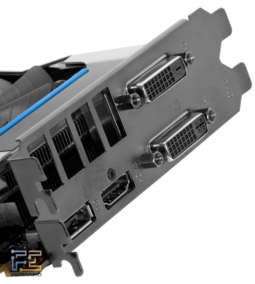Видеокарта KFA2 GTX 660Ti EX OC. Видеовыходы