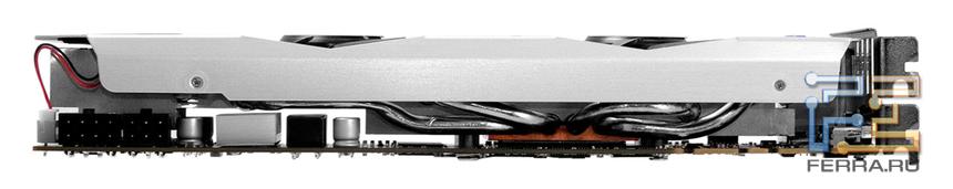 Видеокарта KFA2 GTX 660Ti EX OC. Вид сбоку