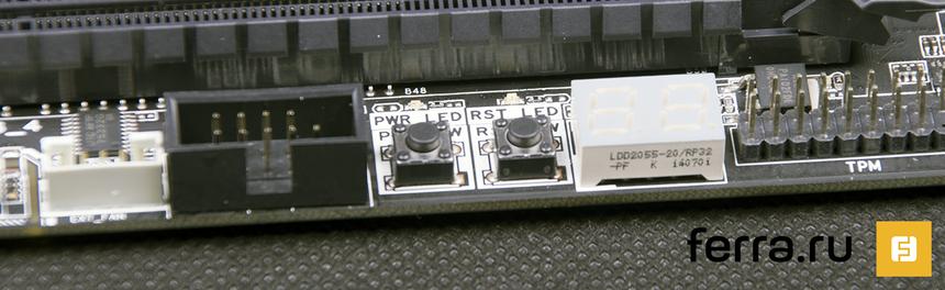 ASUS X99-PRO, дополнительные органы управления