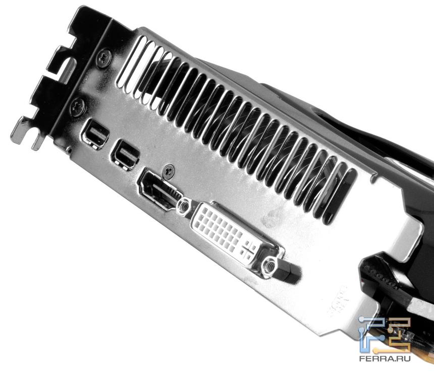 ASUS HD7770-DCT-1GD5. Видеовыходы