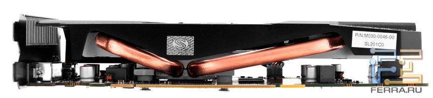 Sapphire HD 7770 GHz Edition OC. Вид со стороны разъемов