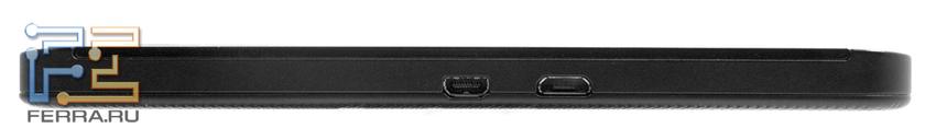 Левый бок смартфона Blackberry Z10