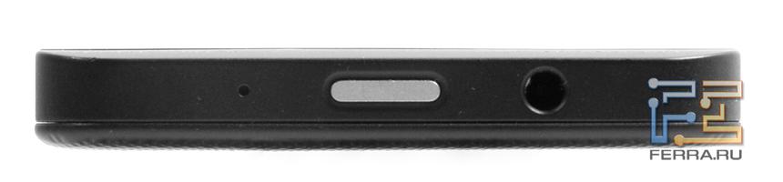 Верхний торец смартфона Blackberry Z10