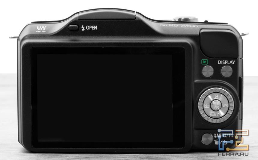 Тыльная сторона корпуса Panasonic Lumix GF5