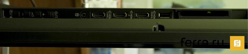 TOSHIBA 42L7453RB, разъемы сбоку