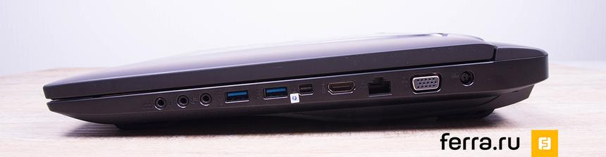 Правая грань ASUS ROG G751J