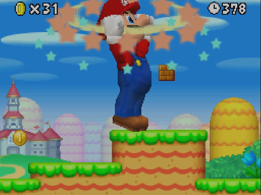 Игра New Super Mario Bros. для Nintendo DS - она положила начало серии New Super Mario Bros.