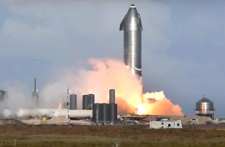 Илон Маск провёл огневые испытания сверхтяжёлой ракеты Starship SN10