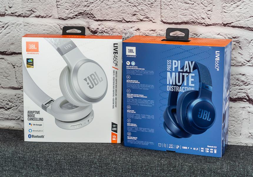 Слева — JBL LIVE 460NC, справа — JBL LIVE 660NC