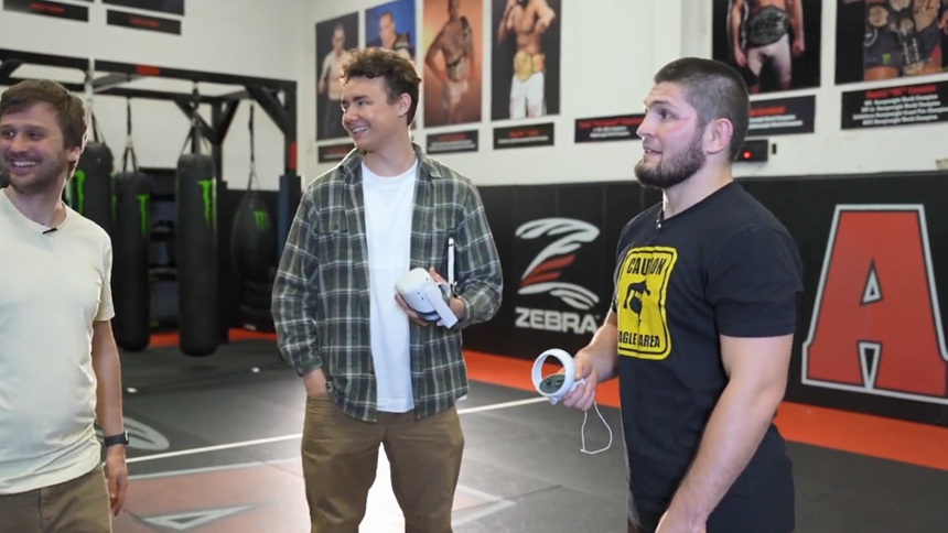 Хабиб впервые победил противника в бою в виртуальной реальности