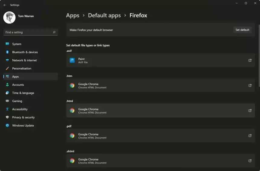 В Windows 11 наконец упростили смену браузера по умолчанию