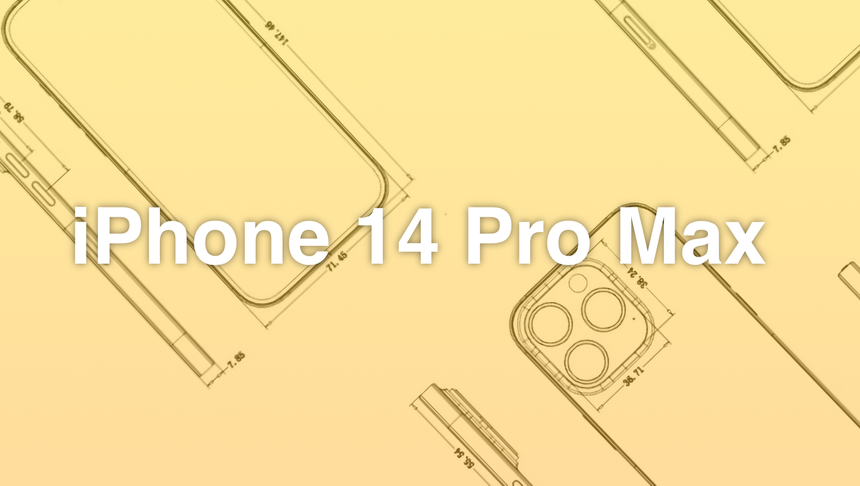 В сеть утёк чертёж с точными размерами топового iPhone 14 Pro Max