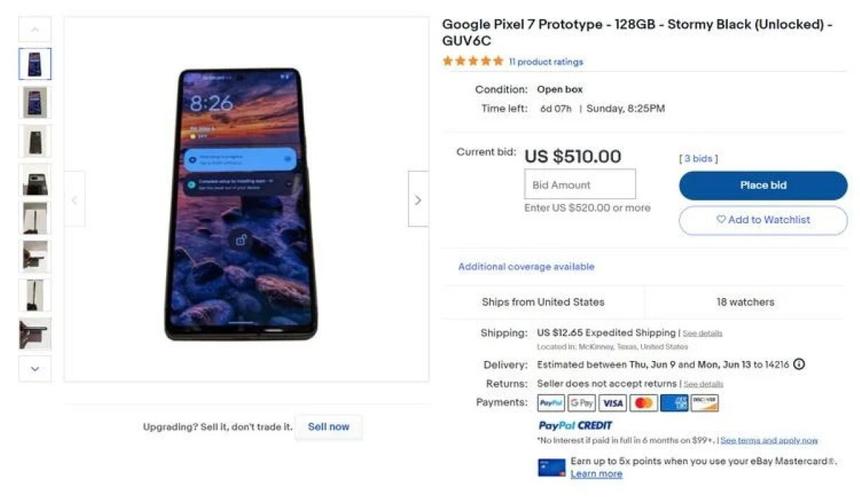 Никогда такого не было, и вот опять: Google Pixel 7 нашли в продаже на eBay за несколько месяцев до анонса