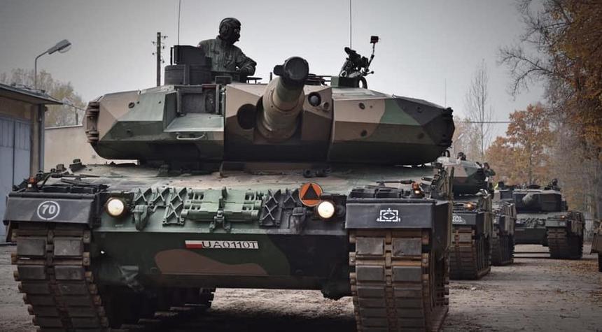 Леопарды 1-й Варшавской танковой бригады 18-й механизированной дивизии