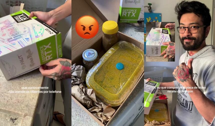 Мужчина заказал в интернете видеокарту и получил вместо неё... песок