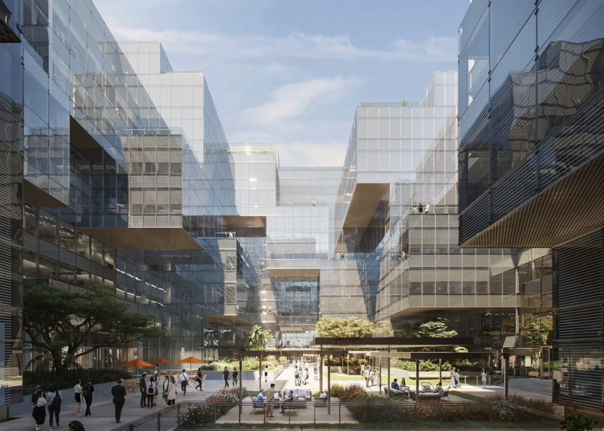 Для компании-владельца Aliexpress спроектировали здание-"облако"