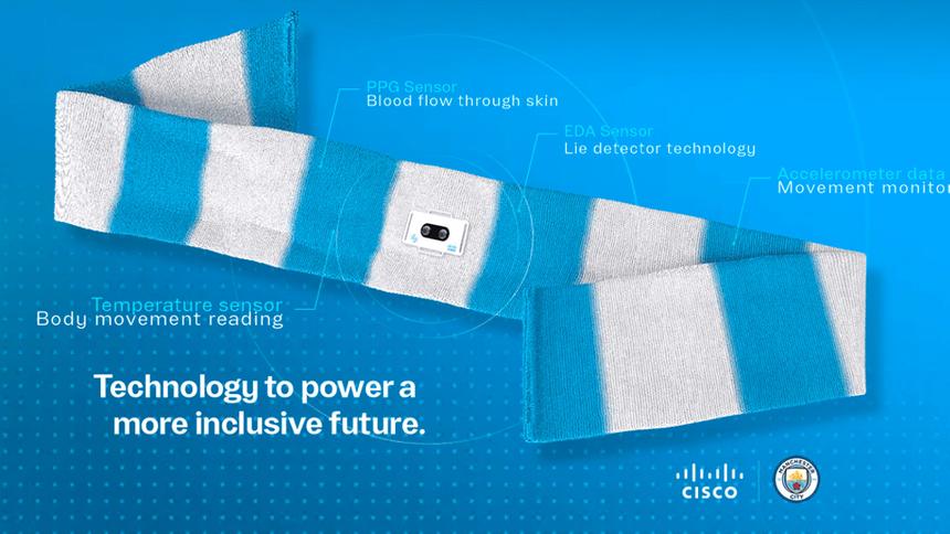 Создан умный шарф для отслеживания эмоций футбольных болельщиков