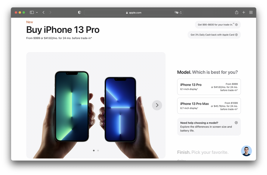 Знают что им важнее: Apple переработала страницу с покупкой iPhone