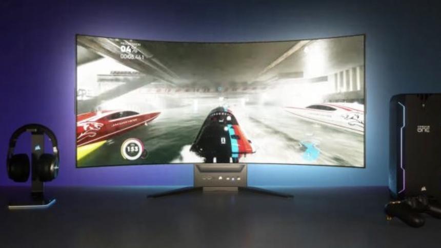 Corsair и LG представили игровой монитор с возможностью ручной регулировки изгиба