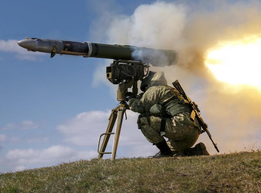 Российский ПТРК «Корнет» научили обманывать танки с помощью двух выстрелов