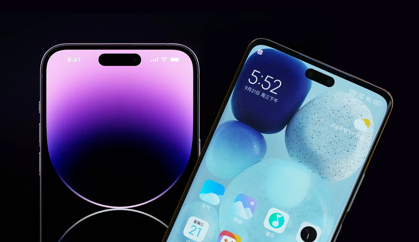 iPhone 14 Pro и первый смартфон Xiaomi с «островком» сравнили лицом к лицу
