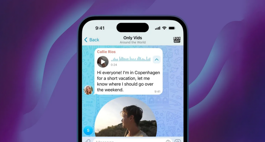 В Telegram появилась функция расшифровки видеосообщений в текст. Но за неё придётся заплатить