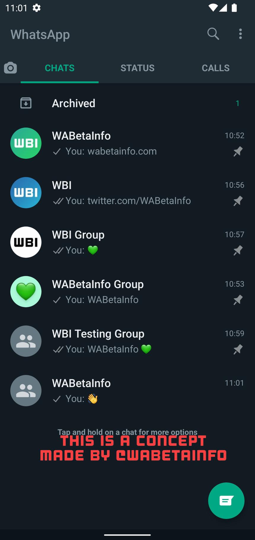 Концепт показал, как WhatsApp мог бы стать удобнее